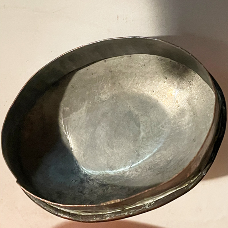 Small Copper & Brass Soutterware Tea Kettle, Ca. 1870 – Elijah Slocum